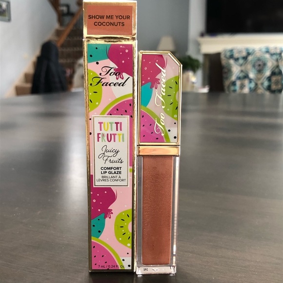 😍NWT Show Me Your Coconuts Tutti Frutti Gloss by Too Faced!😍 - Picture 9 of 11